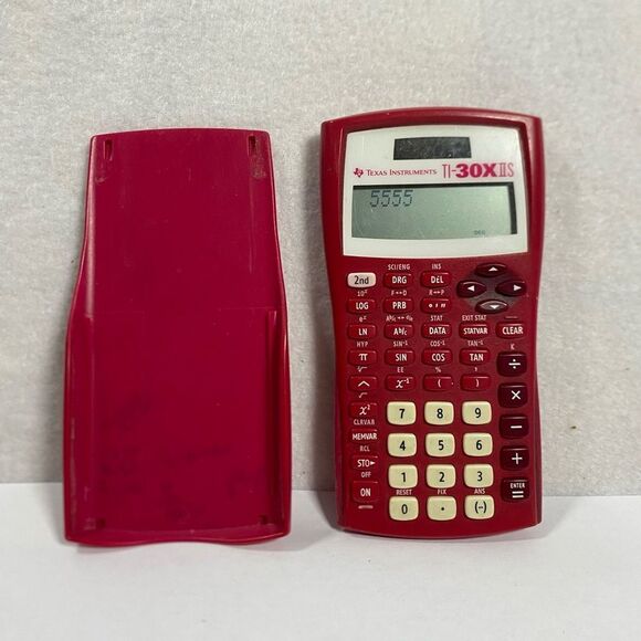 Texas Instruments TI-30XIIS TI-30X II S Scientific Calculator Solar Red OGT - Picture 1 of 5